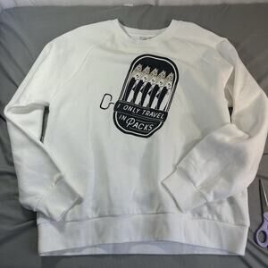 The cuddle collab Sweatshirt women's size L NWOT I only travel in packs